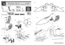 Mirage III C feljavító készlet (pilótafülke és futómű) - 1.