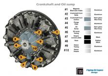 B-17 F/G (Early) Engine & Cowling set for HK Models kit - 14.