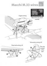 Macchi M 33 huzal készlet - 1.
