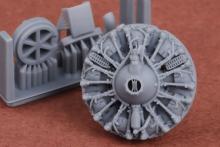 SBD-5 Dauntless engine & oil cooler with exhaust - 5.